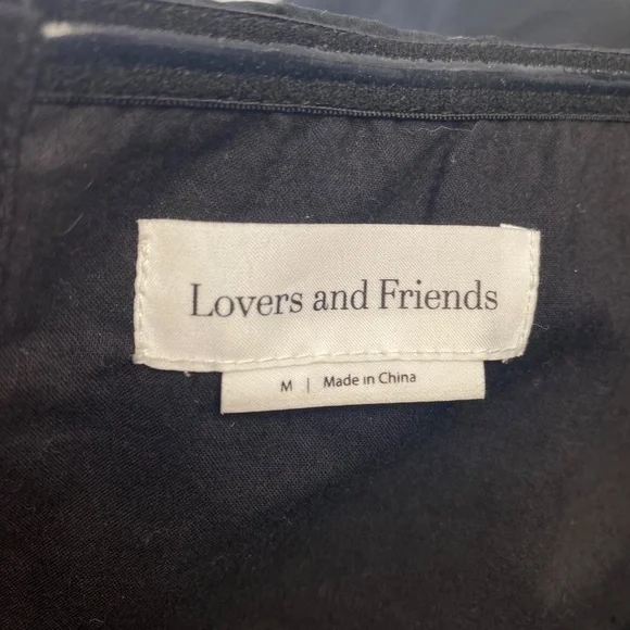 LOVERS & FRIENDS Octavia Crop Top Cotton Black Size M - Picture 5 of 6